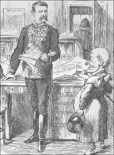 Punch cartoon of Sir Charles Warren